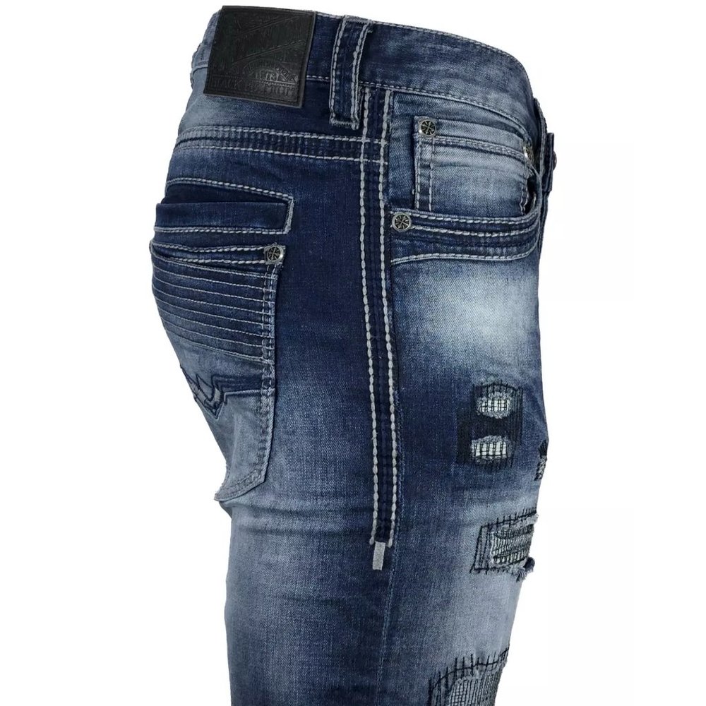 AFFLICTION Men's Denim Jeans BLAKE FLEUR CRITTER B - Picture 10 of 13